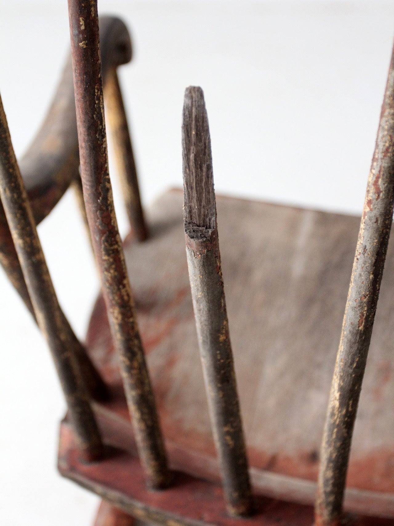 antique American Windsor rocking chair