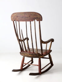 antique American Windsor rocking chair