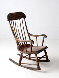 antique American Windsor rocking chair
