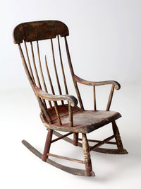 antique American Windsor rocking chair