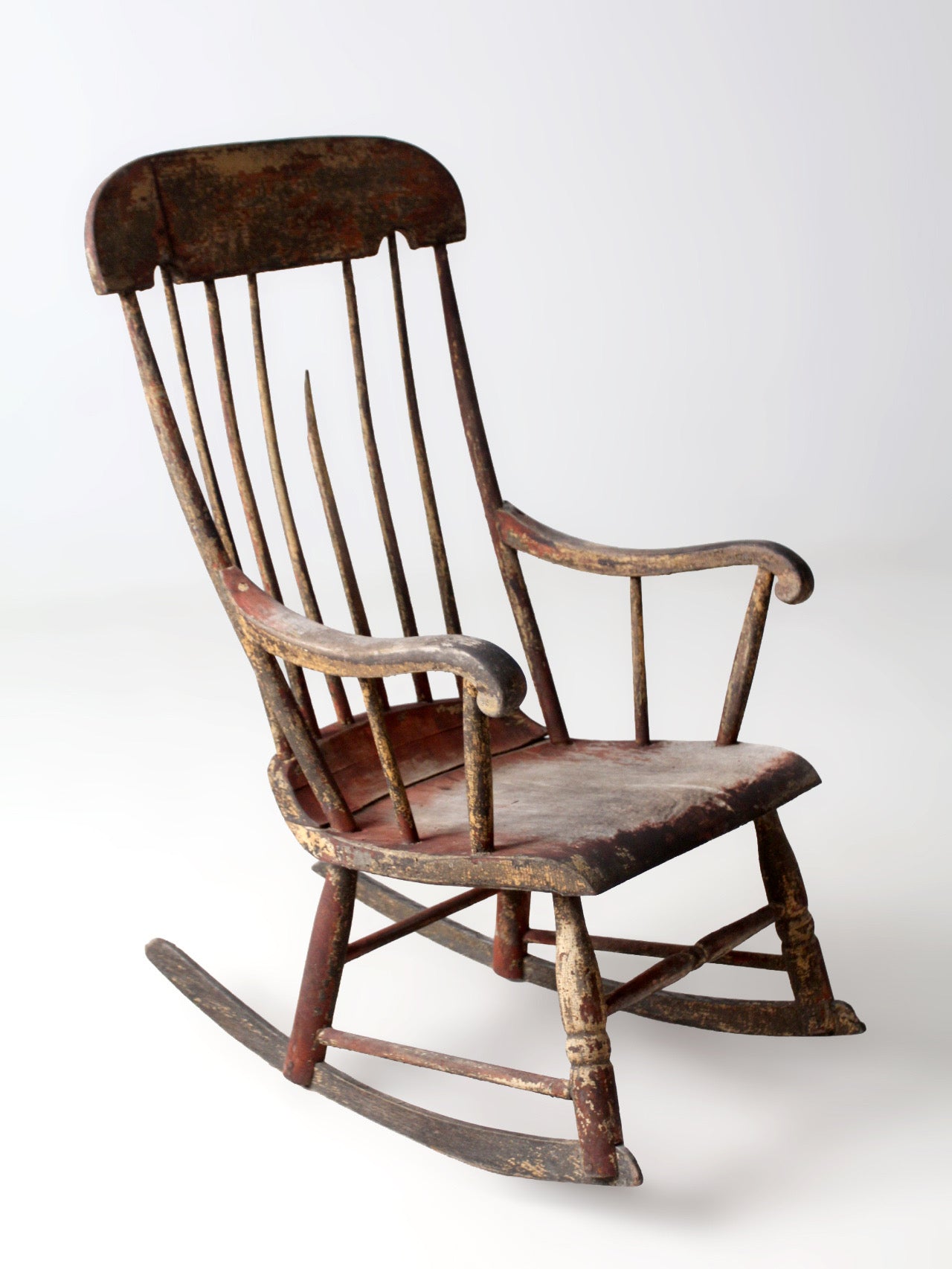 antique American Windsor rocking chair