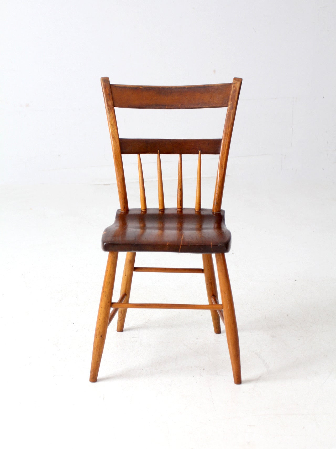 antique plank seat chair – 86 Vintage