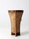 Vintage Handwoven Rattan Basket