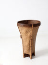 Vintage Handwoven Rattan Basket