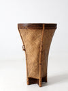 Vintage Handwoven Rattan Basket