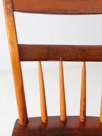 antique plank seat chair