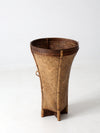 Vintage Handwoven Rattan Basket