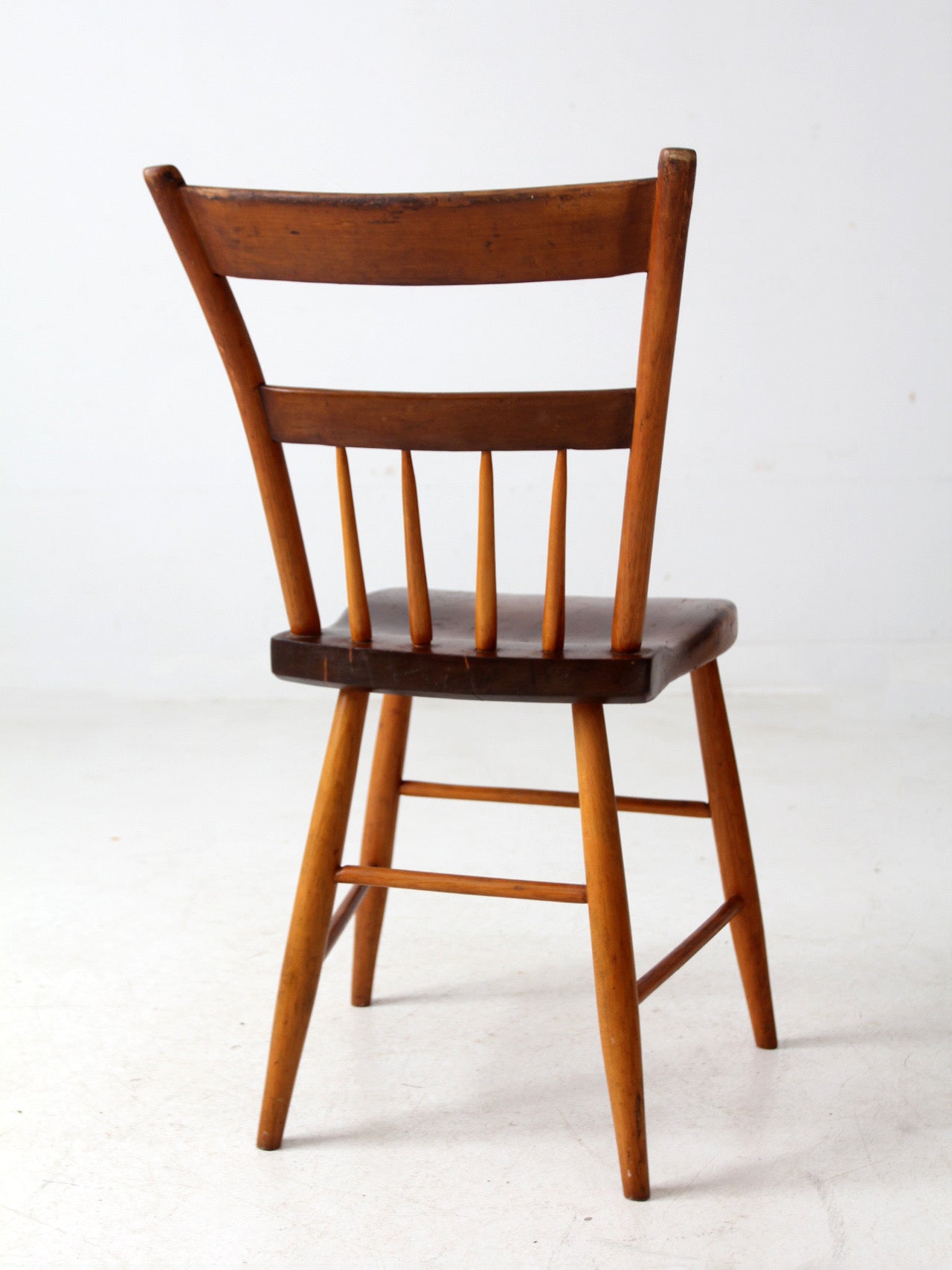 antique plank seat chair – 86 Vintage