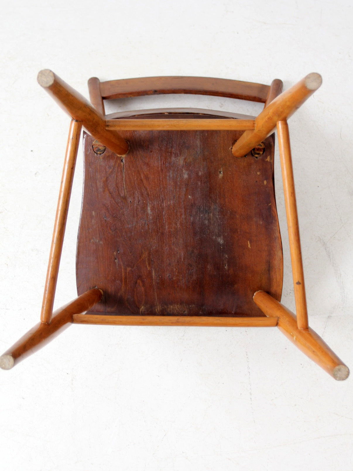 antique plank seat chair – 86 Vintage