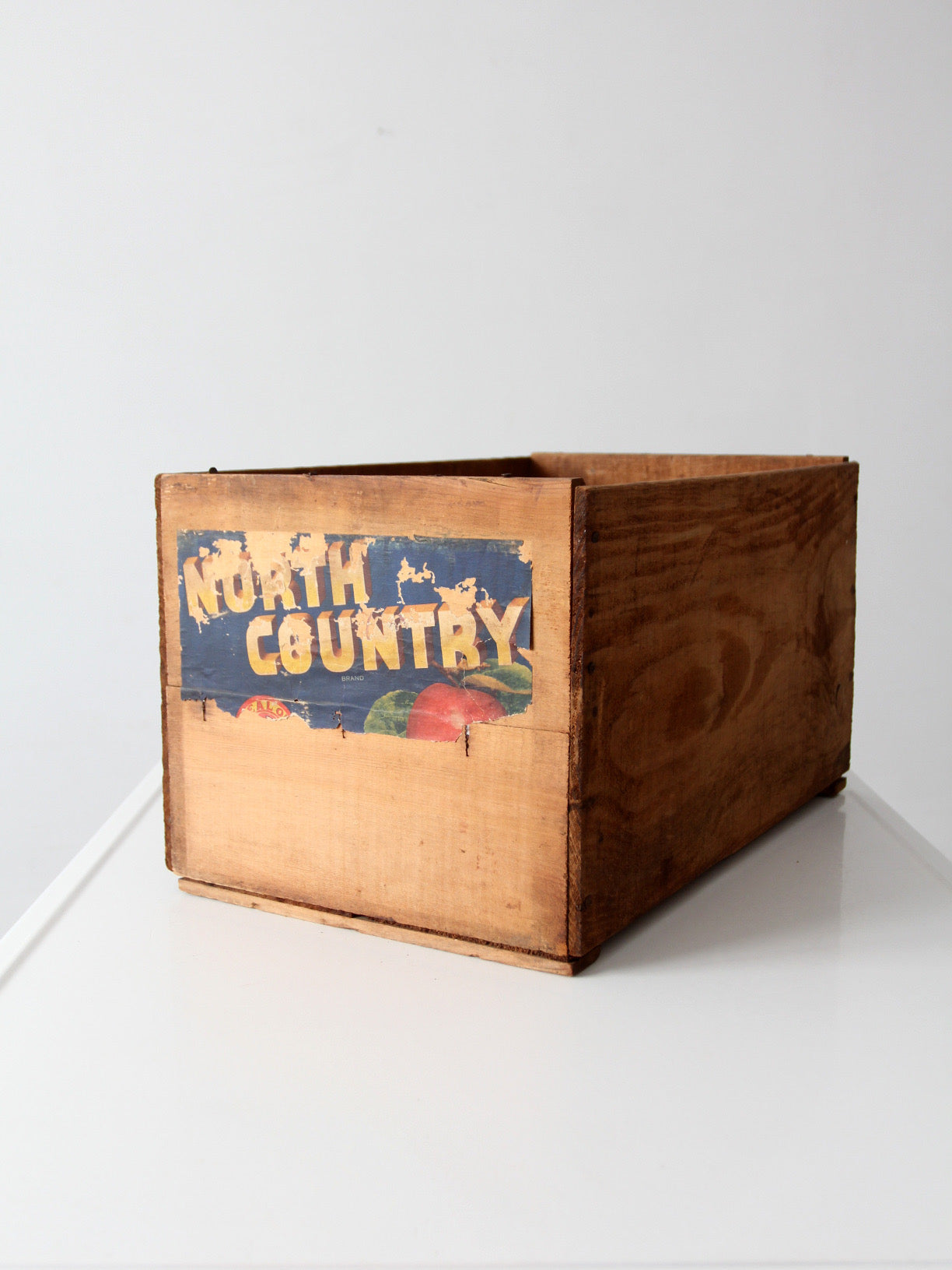 vintage North Country orchard crate