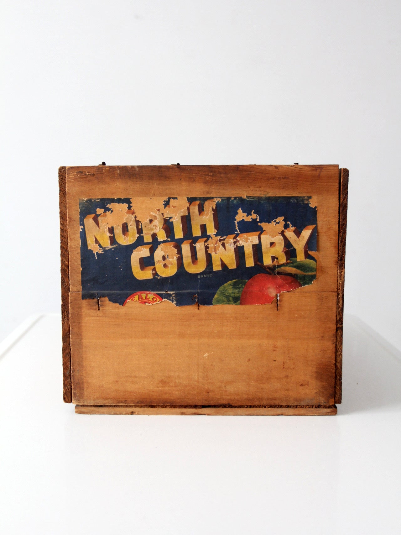 vintage North Country orchard crate