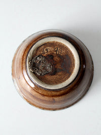 vintage handmade studio pottery bowl