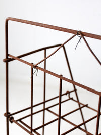 mid-century collapsible wire shelf rack