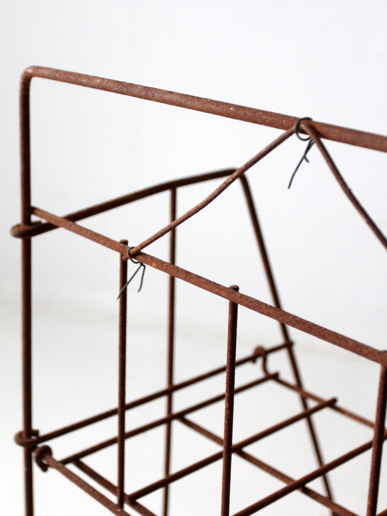 mid-century collapsible wire shelf rack