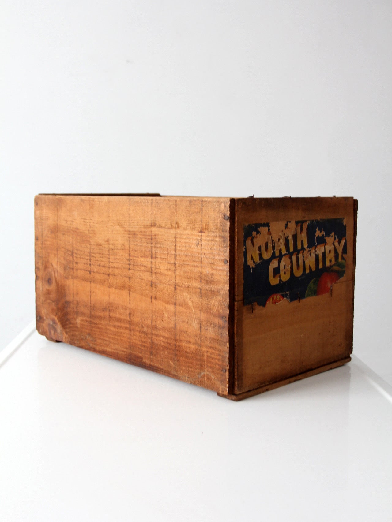 vintage North Country orchard crate