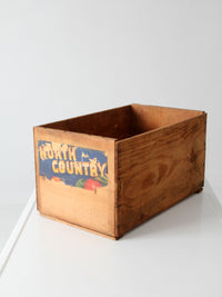 vintage North Country orchard crate