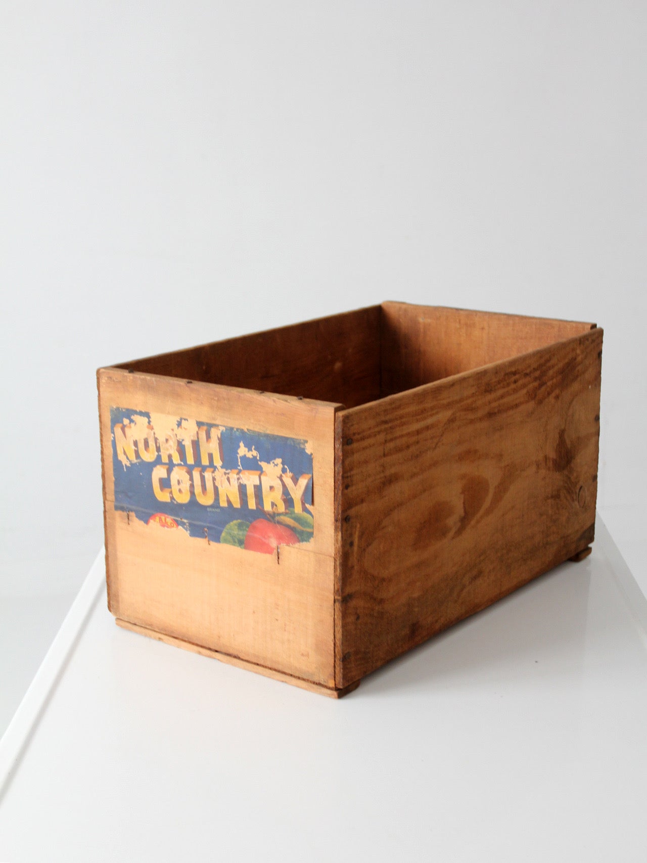 vintage North Country orchard crate