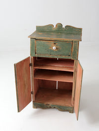 antique painted nightstand cabinet