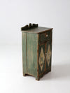 antique painted nightstand cabinet