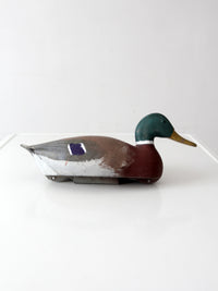 vintage 1970s hand-painted mallard duck decoy