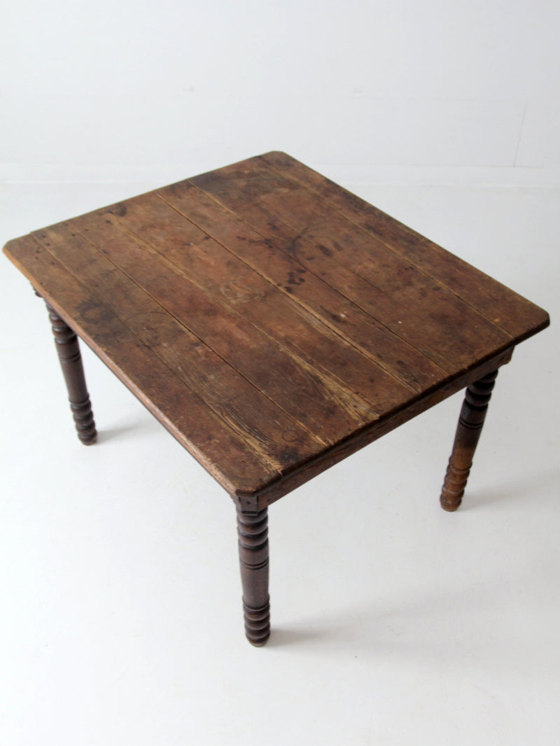 antique wood harvest table