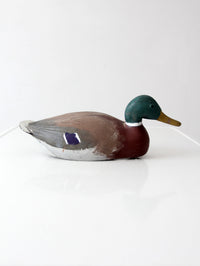 vintage 1970s hand-painted mallard duck decoy