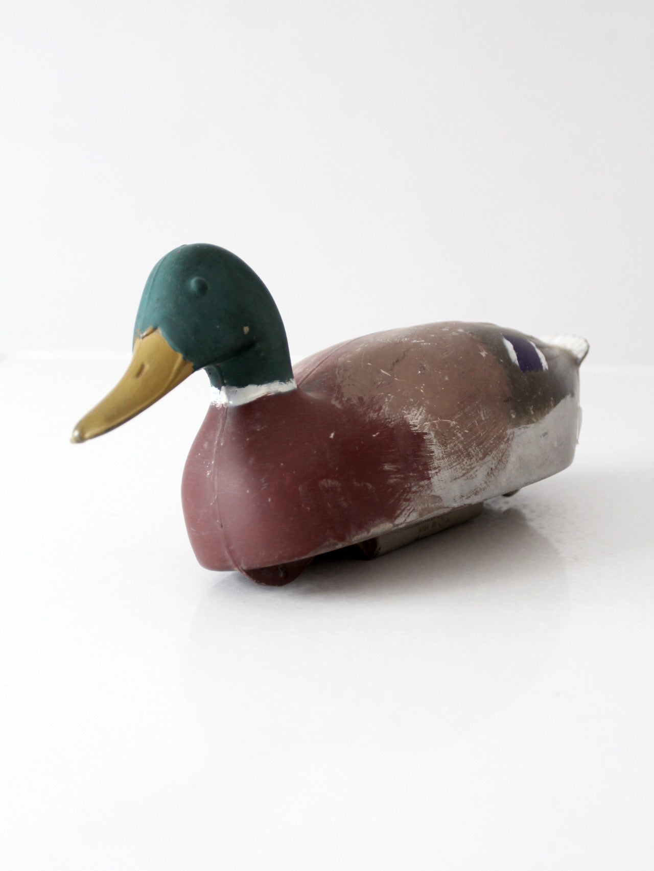 vintage 1970s hand-painted mallard duck decoy