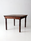 antique wood harvest table