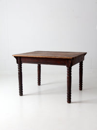 antique wood harvest table