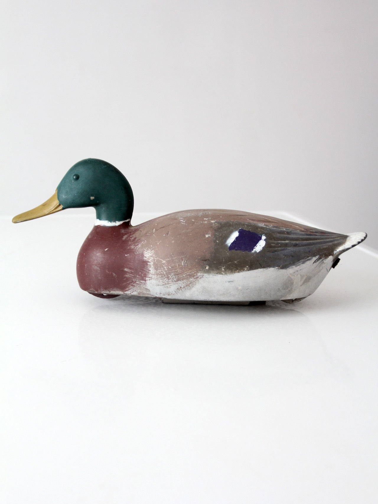 vintage 1970s hand-painted mallard duck decoy