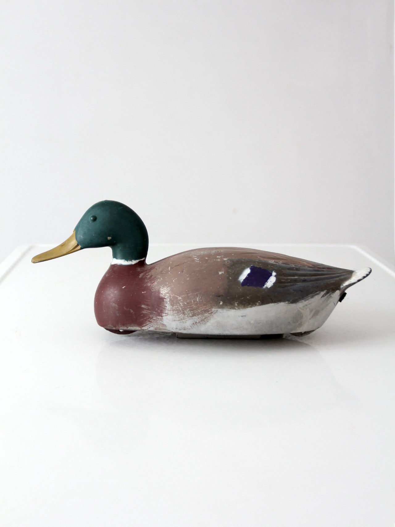 vintage 1970s hand-painted mallard duck decoy