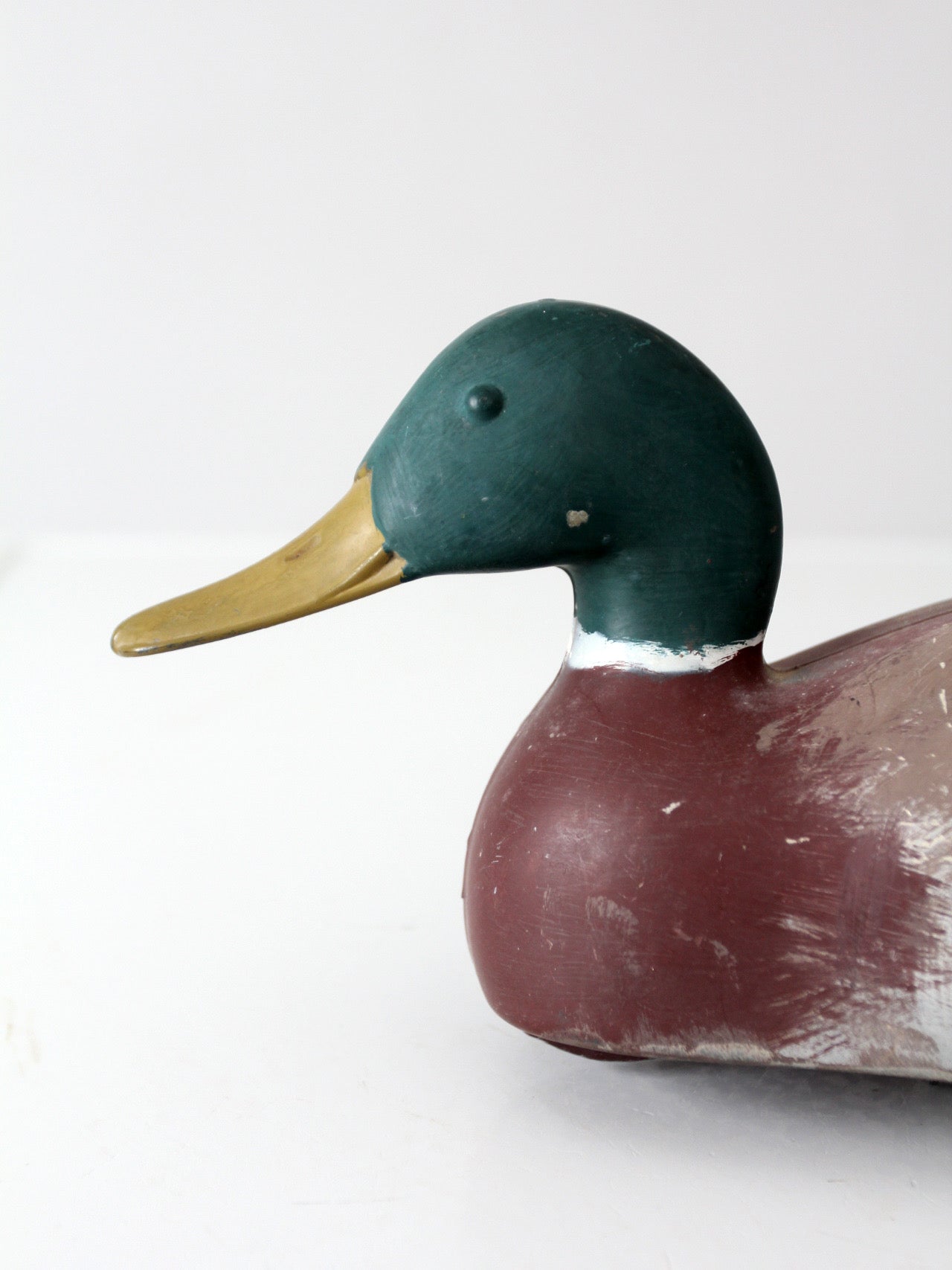 vintage 1970s hand-painted mallard duck decoy