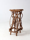 antique Adirondack twig side table