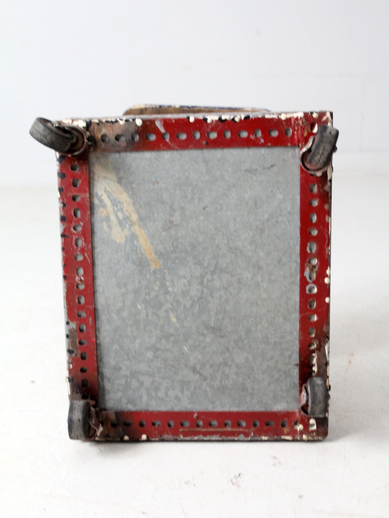 mid-century industrial rolling cart stool