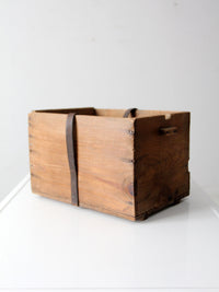 antique Philadelphia wood crate