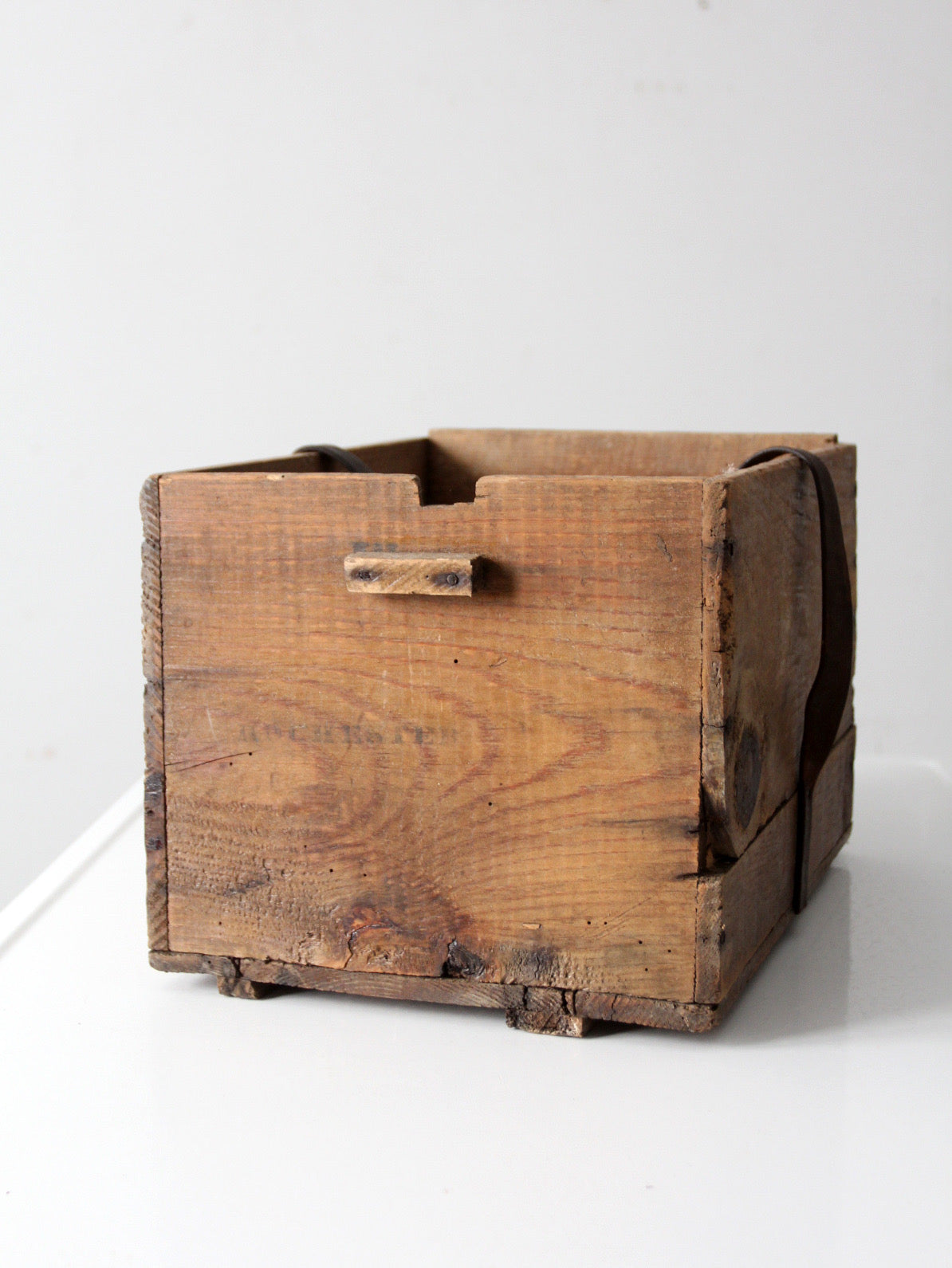 antique Philadelphia wood crate