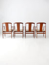 set of four Folke Ohlsson for Dux dining chairs circa 1960s