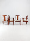 set of four Folke Ohlsson for Dux dining chairs circa 1960s