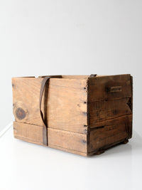 antique Philadelphia wood crate