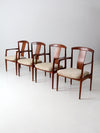 set of four Folke Ohlsson for Dux dining chairs circa 1960s