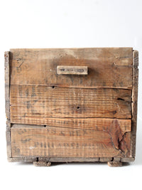 antique Philadelphia wood crate