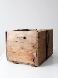antique Philadelphia wood crate