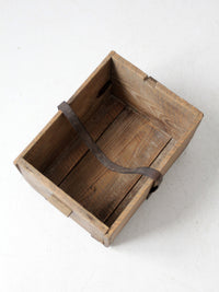antique Philadelphia wood crate