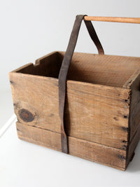 antique Philadelphia wood crate