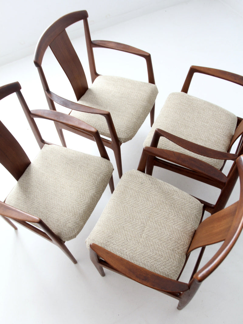 set of four Folke Ohlsson for Dux dining chairs circa 1960s