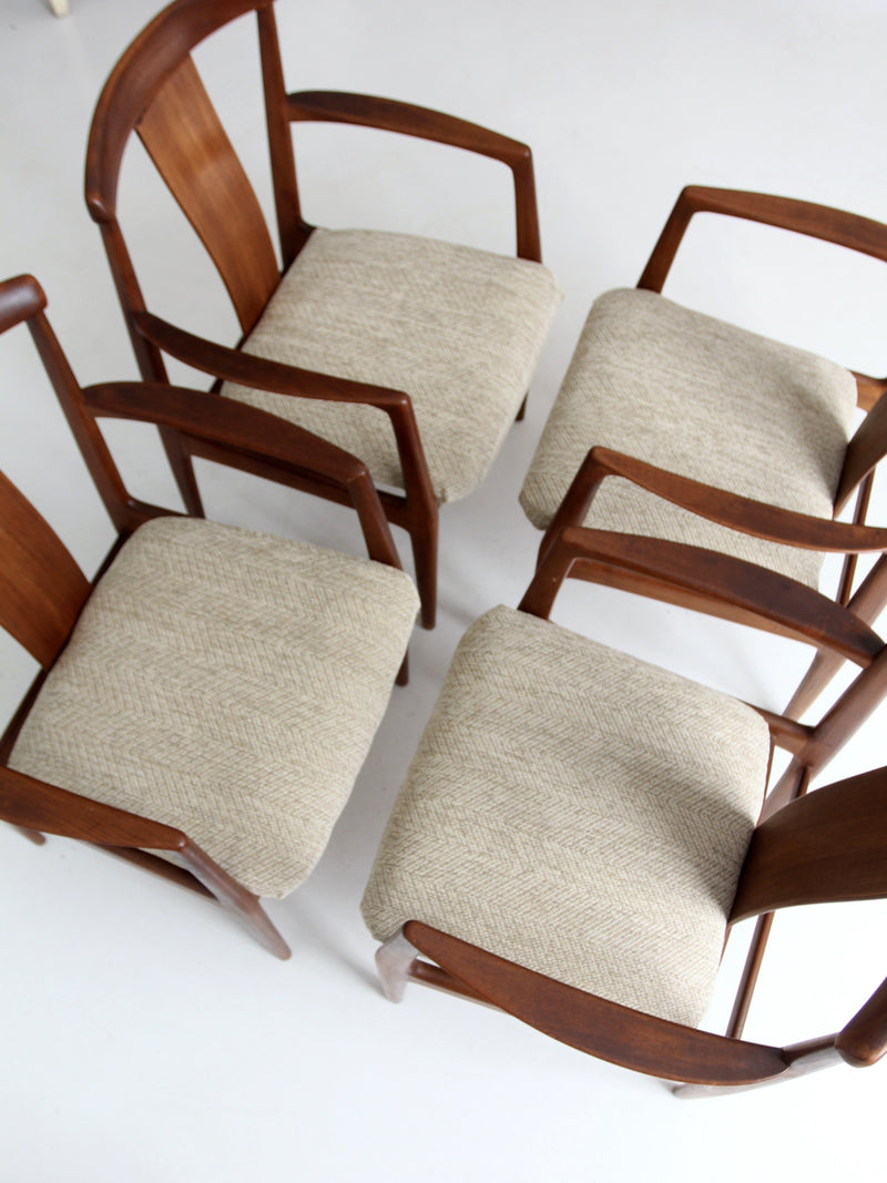 set of four Folke Ohlsson for Dux dining chairs circa 1960s