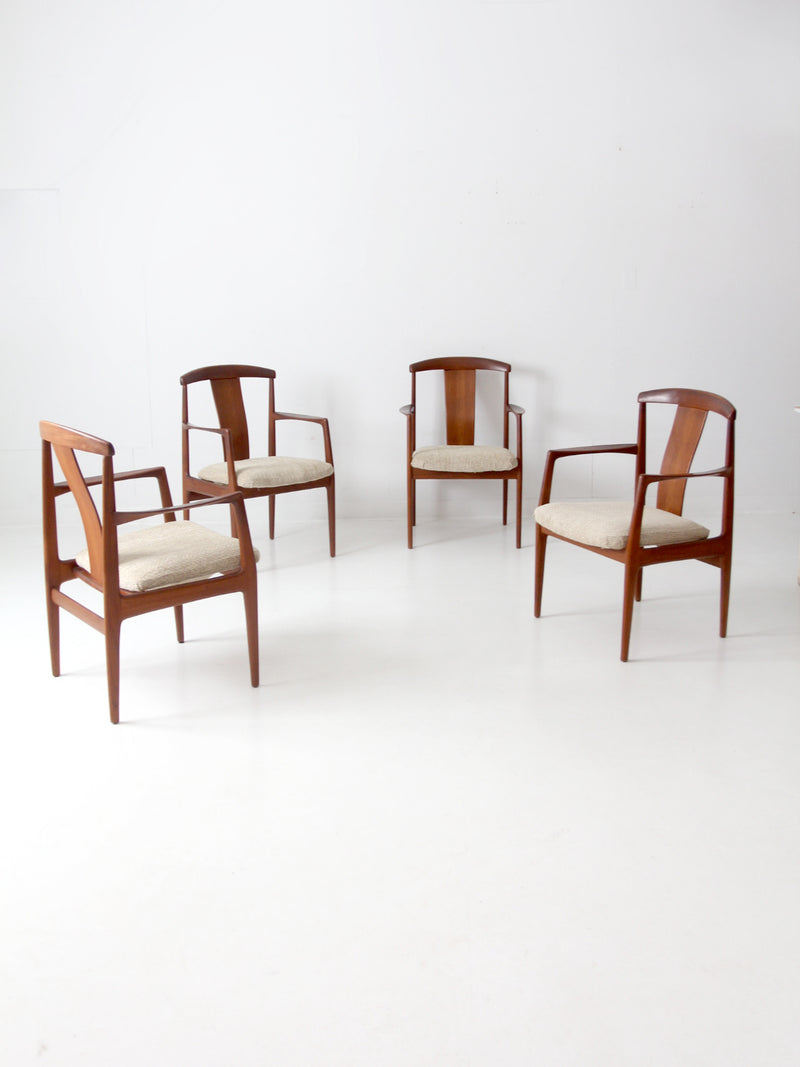 set of four Folke Ohlsson for Dux dining chairs circa 1960s