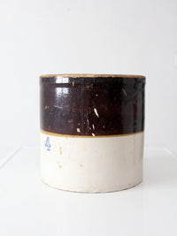 antique Western Stoneware 4 gallon crock