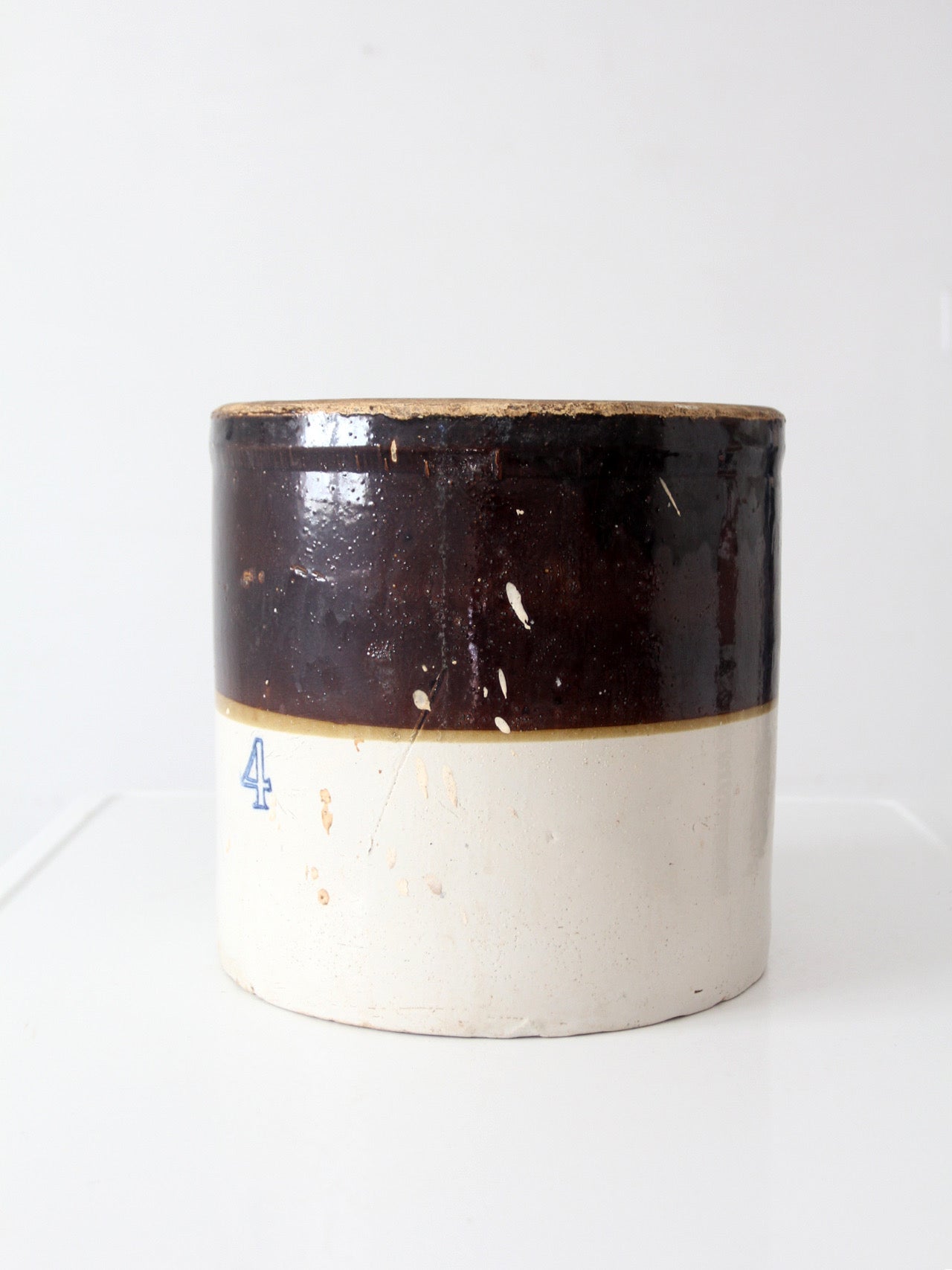 antique Western Stoneware 4 gallon crock