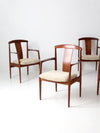 set of four Folke Ohlsson for Dux dining chairs circa 1960s